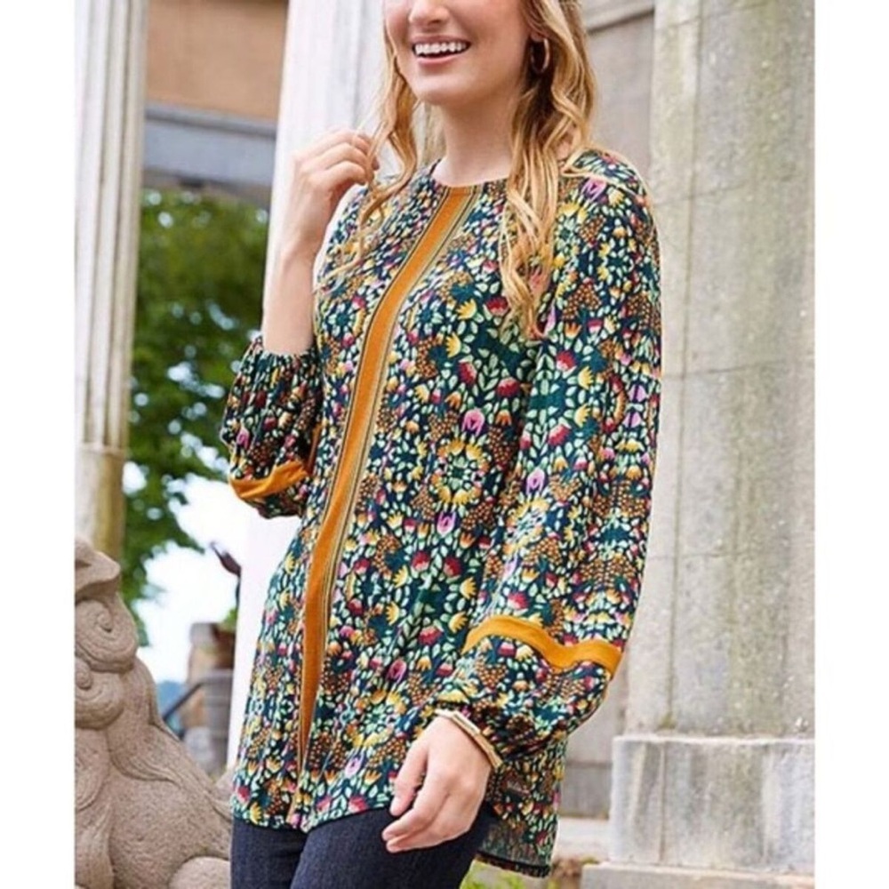 MATILDA JANE ~ AT THE PUMKIN PATCH ~ SOFT KNIT TUNIC ~ OVERSIZED SMALL